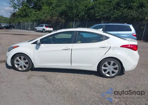 2013 Hyundai Elantra Limited z USA, uszkodzony, nr VIN 5NPDH4AE8DH199853